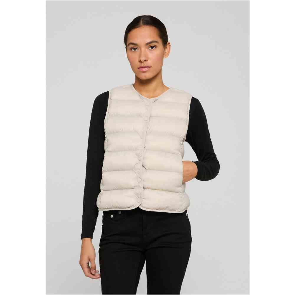 Urban Classics - Button Puffer Mouwloos jacket - Grijs